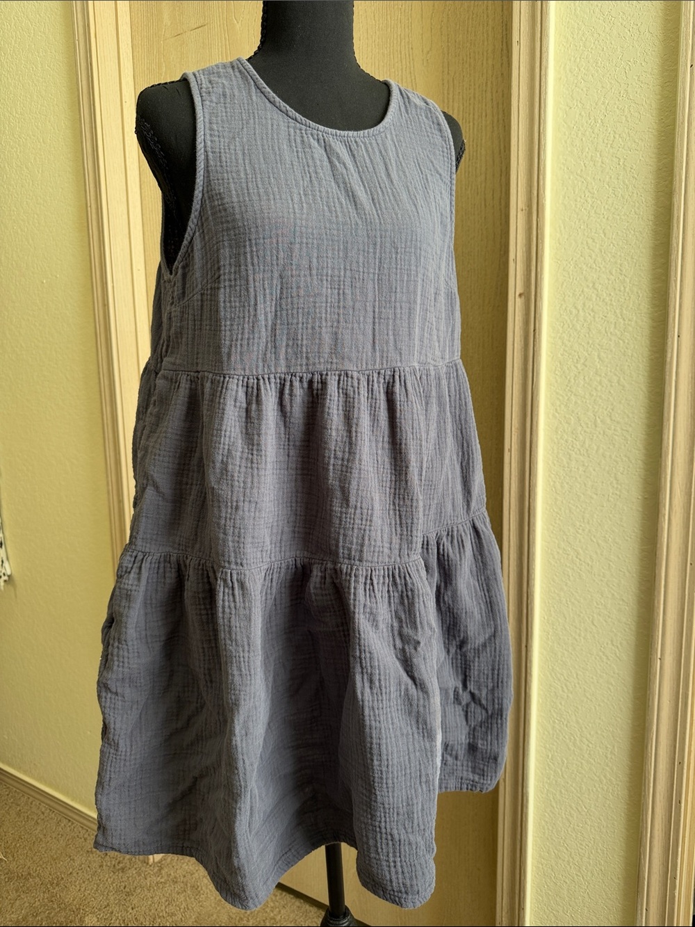 Universal Thread Sleeveless Tiered Dress - Gray